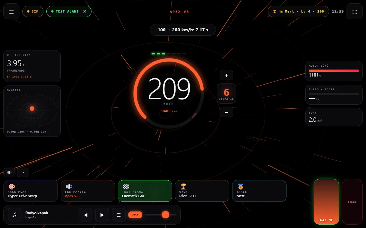 Hyper-Drive Warp teması